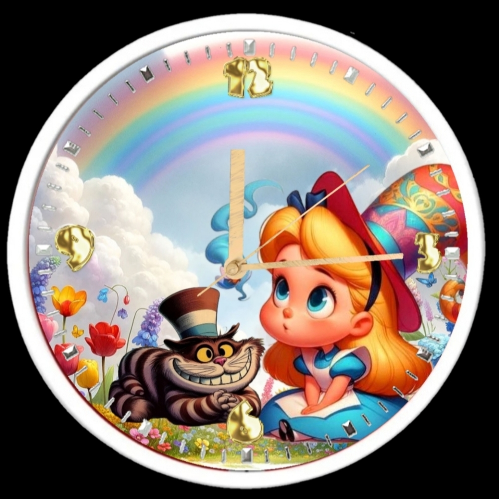 Alice in Wonderland Wall Clock